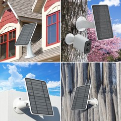 4W Solar Panel Charger For eufy eufyCam Cam 2/2 Pro/2C/2C Pro/E Security Camera