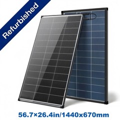 AeternaSol 200W Bifacial Solar Panel N-Type Mono Home Roof Off-Grid Refurbished