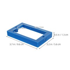 6Pcs Reusable Plastic Single Gang Electrical Box Extenders for Thick Walls Blue