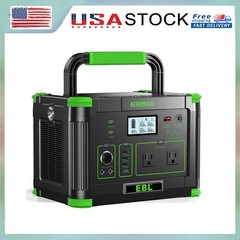 500W Power Station Portable 519WH Solar Generator Camping Rv Backup Battery Bank