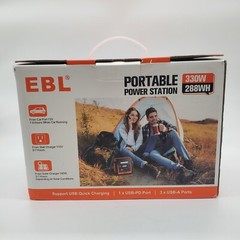 EBL Portable Power Station 300 110V/330W Pure Sine Wave Solar Generator
