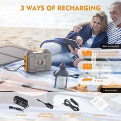 300W Portable Power Station 280Wh Solar Generator Camping RV Backup Battery Bank
