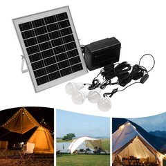 12W Power Station Solar Generator Lighting Kit Solar Light For Home Camping