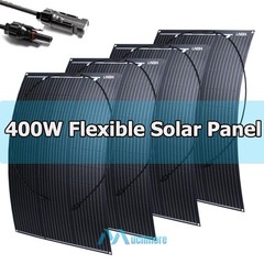 400W Watt Portable Flexible Solar Panel (100W*4PCS) For RV Home Rooftop Off Grid