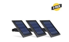 Wasserstein Eufy Cam 2C and 2C Pro Black Solar Panel (3-Pack) – Black
