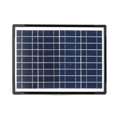 Solar Panel Power Generator Kit Battery Pack Power Station w/ 4 Bulbs Portable