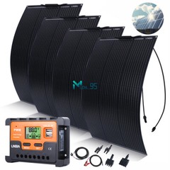 100W Solar Panel Kit 12V Trickle Charger Battery Charger Maintainer Boat RV Car