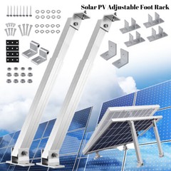 1-4Pairs Solar Panel Mounting Brackets Adjustable Angle Panel Tilt Mount Bracket