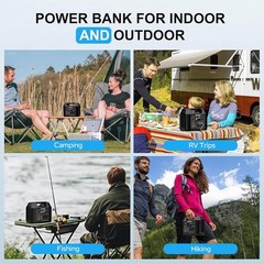300W Portable Power Station LiFePO4 Battery Solar Generator + Carrying Case Bag