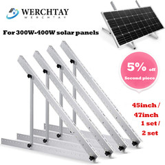 (45/47in）Solar Panel RV Tilt Mount Brackets Roof Flat Surface Adjustable Frame