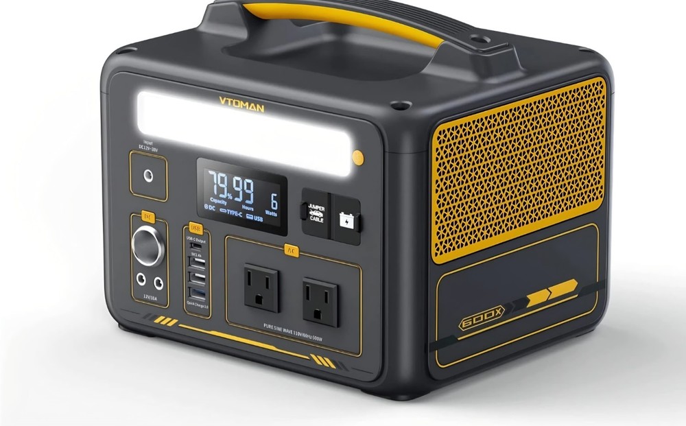 VTOMAN Jump 600X Portable Power Station 600W 299Wh Solar Generator LiFePO4