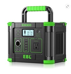 EBL EB300 Portable Power Station 330W (Peak 600W) 288.6Wh Solar Generator