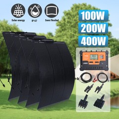4000W Complete Solar Power Generator 400W Solar Panel Kit Home 110V Grid System