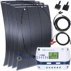 400W Flexible Solar Panel Mono for Home RV Boat Power Station Battery Charging