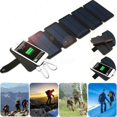 100Watt Solar Panel Folding PV Power Bank Outdoor Camp Hiking USB Phone Charger
