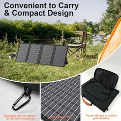 Solar Panel 60 Watt IP67 Waterproof Solar Charger for RV Camping Backpack Power