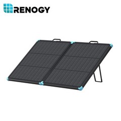 Renogy Solar Panels 100W Portable Lightweight Solar IP67 For RV Camping Off-Grid