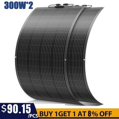 600W Flexible Solar Panel Mono 12V Portable Power Camping Home RV Battery Charge