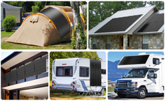 Flexible 300W Mono Solar Panel 12V Power Portable Camping Home RV Battery Charge
