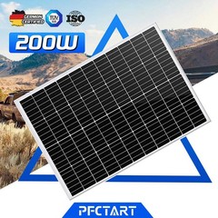200W 12V Monocrystalline Solar Panel 200 Watt Rigid Solar Panel PV Power Home RV