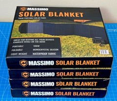 100 Watt Portable Foldable Solar Panel Blanket -Massimo – Charges Power Stations
