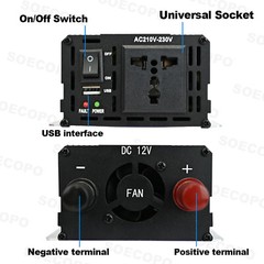 USA 10000W 110V Power Inverter Solar Generator W/ 500W Solar Panel Home Complete