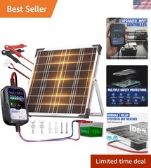 High-Efficiency 20W Monocrystalline Solar Charger with Adjustable Mount Bracket