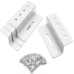 4PCS Solar Panel Mounting Bracket Aluminum Flat Roof Wall Set Panels Wall Kits