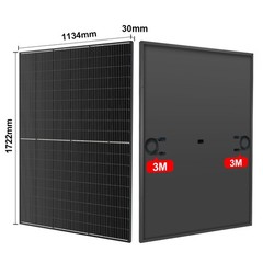 Dokio 400W 800W 1600W N-type Mono Rigid Big Solar Panel PV moudle for Roof Power
