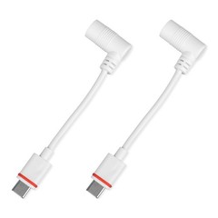 2pcs Barrel Plug to USB-C Power Adapter for Ring Solar Panel USB-C Security …