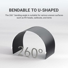 ALLPOWERS SF200 Flexible Solar Panel 200W 32V IP68 Monocrystalline Refurbished