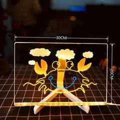 LED For Kids Drawing and Writing Board Acrylic DIY Kit with Accessories