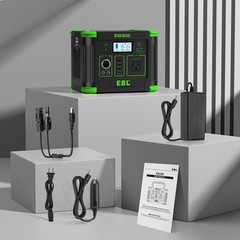 330W 288.6WH EBL Portable Power Station Solar Generator Home Camping All-Round