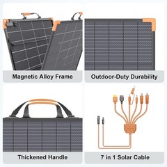 Bifacial Solar Panel 100 200 watt IP68 for BLUETTI Portable Power Station AC180
