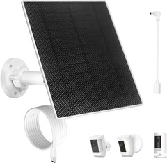 Solar Panel for Ring Camera, 3.5W Solar Charger for White 3.5w-1 Pack
