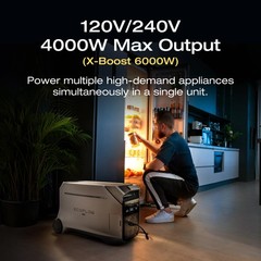 EF ECOFLOW DELTA Pro 3 Portable Power Station 4096Wh LFP Battery Expandable to
