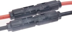 Solar Extension Cable 10AWG 6mm? with Connectors Black/Red 1FT