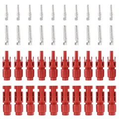 DC Connector IP68 Kits 1000V 30A Red Panel Stecker For 2.5-6mm² PV Cable Tools