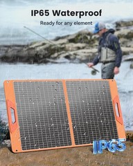 100W Portable Solar Panel for Power Station, 19.8V Foldable Solar Charger with