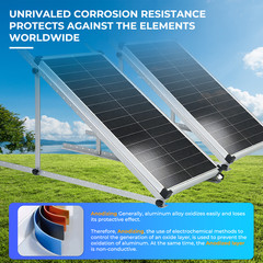 4 Sets 45in Solar Panel RV Tilt Mount Brackets kit Roof Surface Adjustable Frame
