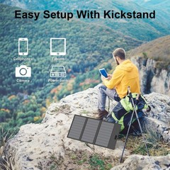 MHPOWOS Solar Panel 45W Solar Charger for 300W Portable Power Stations Generator