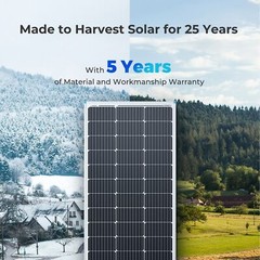 150W Monocrystalline Solar Panel High Efficiency Durable RV Marine Boat Off Grid
