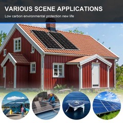 PFCTART 12V 200W 400W 2000W Solar Panel Battery Charge for Caravan Home RV Boat