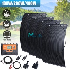 100W Solar Panel Kit 12V Trickle Charger Battery Charger Maintainer Boat RV Car