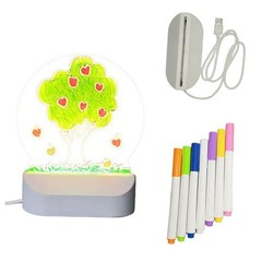 Acrylic Drawing Board for Children with USB Power and Warm Light for Creativity
