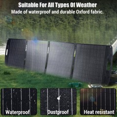 200W Foldable Solar Panel Kit Waterproof IP68 for Outdoor RVs ETFE Solar Charger