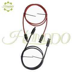 1 Pair Black + Red Solar Panel Extension Cable Wire Connector 12/10 AWG