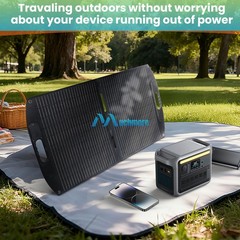 100W 22V Foldable Solar Panel for Ourdoor Camping Delta 2 Delta 3 Power Stations