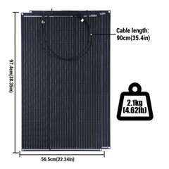 200W Watt Mono Solar Panel 18V Battery Charging Home Off-Grid RV Car Boat Power