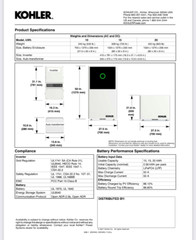 KOHLER 7.6KW Solar Power System with 20Kwh CATL Battery(LIP) complete DIY kit